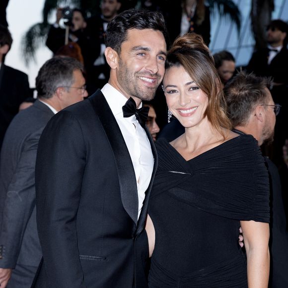 Rachel Legrain-Trapani et son mari Valentin Léonard - Montée des marches du film « L’abandon » lors du 79e Festival international du film de Cannes, le 13 mai 2026. © Olivier Borde / Bestimage