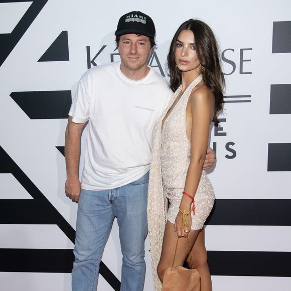 Jean Imbert et Emily Ratajkowski - Soirée Kerastase au port Debilly à Paris le 26 juin 2019. © Pierre Perusseau/Bestimage