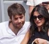 Agathe Lambret et Benjamin Duhamel - Célébrités dans les tribunes de la finale Dames des Internationaux de Tennis de Roland Garros à Paris le 8 juin 2024. © Jacovides-Moreau/Bestimage