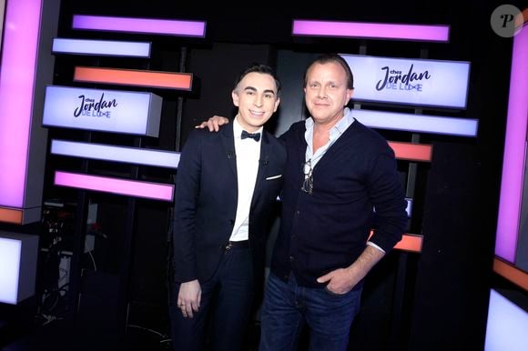 Jordan de Luxe et Claude Francois Junior - Claude François Jr. lors de l'enregistrement de l'émission "Chez Jordan de Luxe" à Paris le 6 mars 2024. © Cédric Perrin/Bestimage