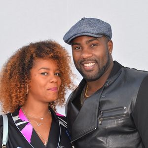 Luthna Plocus et son compagnon Teddy Riner - People au défilé de mode "Léonard Paris", collection prêt-à-porter automne-hiver 2018/2019, à Paris. Le 5mars 2018
© CVS-Veeren / Bestimage