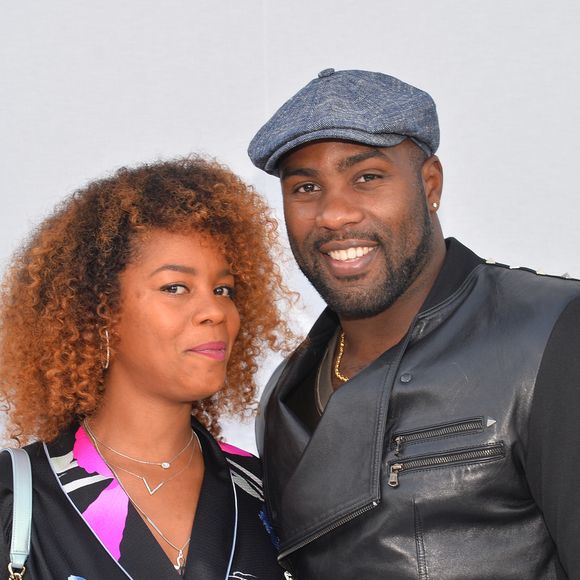 Luthna Plocus et son compagnon Teddy Riner - People au défilé de mode "Léonard Paris", collection prêt-à-porter automne-hiver 2018/2019, à Paris. Le 5mars 2018
© CVS-Veeren / Bestimage