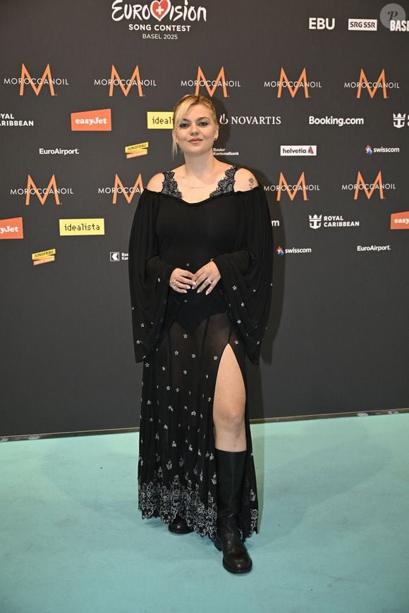 Louane le 13 mai 2025 à Bâle en Suisse lors de la demi-finale de l'Eurovision © Baden Roth/ZUMA Press Wire @Jessica Gow / TT / Code 10070