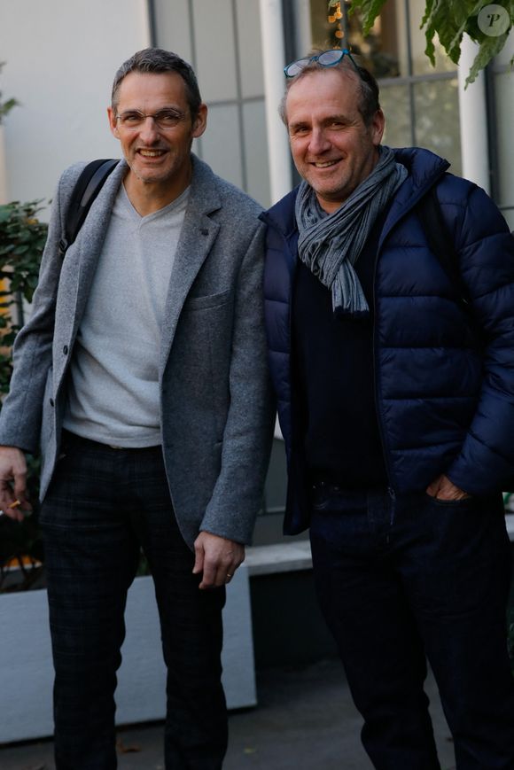 Les Bodin's (Vincent Dubois, Jean-Christian Fraiscinet) - Arrivées de l'émission "Vivement Dimanche Prochain" qui sera diffusée le 7 novembre 2021 au studio Gabriel à Paris, France, le 28 octobre 2021. © Christophe Clovis/Bestimage