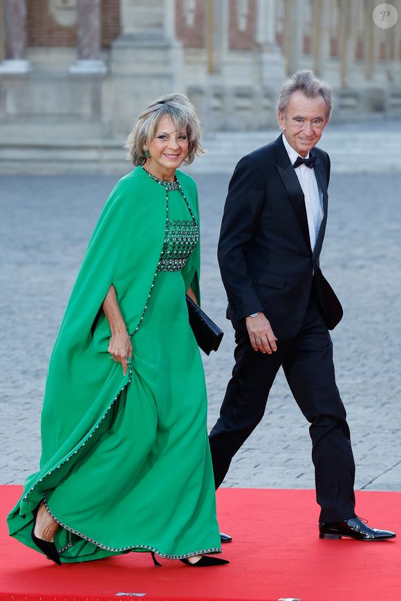 Bernard Arnault et sa femme Hélène - Dîner d'Etat au château de Versailles en l'honneur de la visite officielle du roi et de la reine d'Angleterre en France (20 - 22 septembre 2023). Le 20 septembre 2023. 150 invités triés sur le volet ont été conviés à cette occasion.
© Moreau-Jacovides / Bestimage