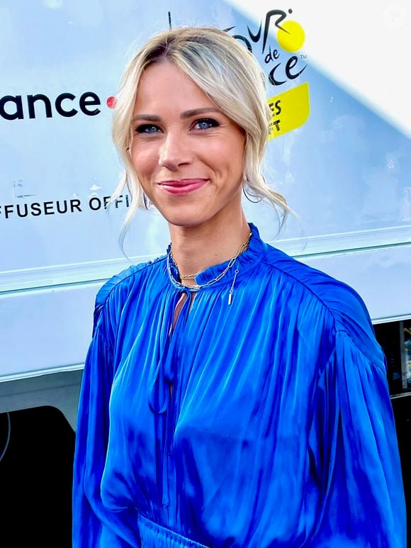 Marion Rousse - Les célébrités au village lors de la 15ème étape du Tour de France 2024 au Plateau de Beille, France, le 14 juillet 2024. © Fabien Faure/Bestimage