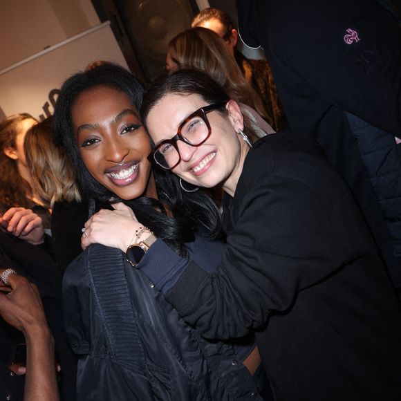 Lucie Bernardoni et Ebony (Star Academy 12) participent à la Pop Up Influence Party organisée par Aurelien Cassirame, à Paris, le 02 février 2025 à Paris, France. Photo by Jerome Domine/ABACAPRESS.COM