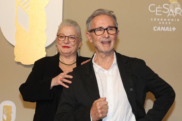 Il a également composé plusieurs musiques de films, dont "Les Frères pétard" et "Nuit d’ivresse" comédie avec Josiane Balasko et Thierry Lhermitte
Josiane Balasko et Thierry Lhermitte - Photocall des lauréats (pressroom) de la 50ème cérémonie des César à l'Olympia à Paris le 28 février 2025
© Dominique Jacovides / Olivier Borde / Bestimage