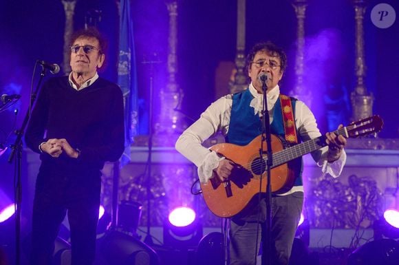 Alain Souchon pendant le concert de Laurent Voulzy à l'église St Sulpice à Paris, France le 22 Mars 2019. Photo Julien Reynaud/Aps-Medias/Abaca
