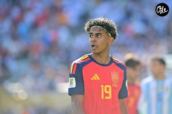 Stade New Jersey/New York, New Jersey (État de New York), le 19 juillet 2026 – SPORTS / COUPE DU MONDE : Espagne - Argentine – Lamine Yamal. Match entre l'Espagne et l'Argentine, comptant pour la finale de la Coupe du monde de la FIFA 2026, disputé au stade New Jersey/New York, dans le New Jersey, dans l'après-midi du dimanche 19 juillet.