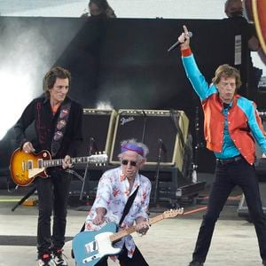 Les Rolling Stones (Mick Jagger, Keith Richards, Ron Wood, Steve Jordan) en concert à Berlin, le 3 août 2022.
© Action Press / Bestimage