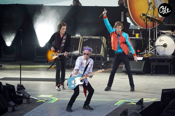 Les Rolling Stones (Mick Jagger, Keith Richards, Ron Wood, Steve Jordan) en concert à Berlin, le 3 août 2022.

© Action Press / Bestimage
