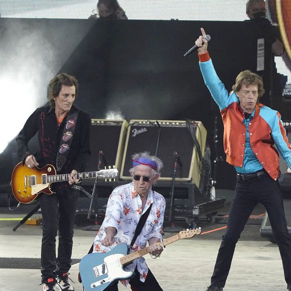 Les Rolling Stones (Mick Jagger, Keith Richards, Ron Wood, Steve Jordan) en concert à Berlin, le 3 août 2022.

© Action Press / Bestimage