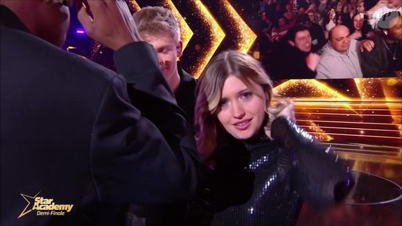 Photo : Charles et Marine dans la demi-finale de la Star Academy 2024, le 11 janvier 2025 sur TF1 - Purepeople