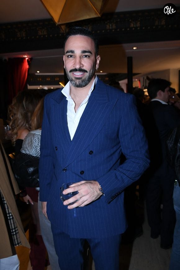 Adil Rami lors de la soirée de lancement du magazine Lui à l'hôtel Bowmann à Paris le 9 mars 2026 © Rachid Bellak / Bestimage