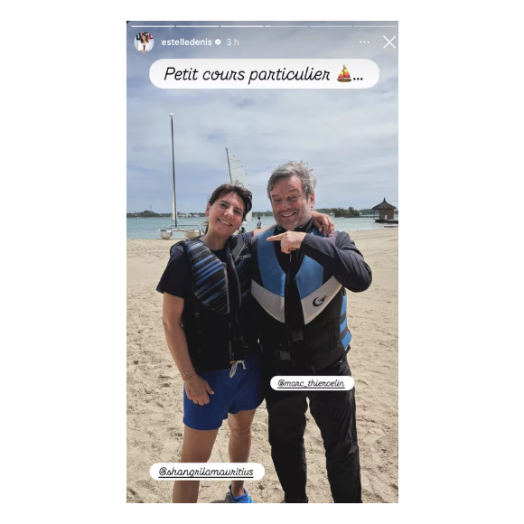 Estelle Denis partage des images de ses vacances paradisiaques avec Marc Thiercelin.