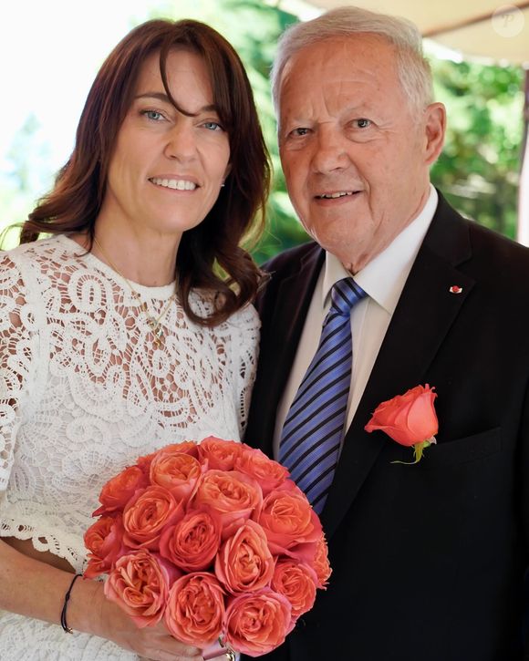 Mariage du chef étoilé Georges Blanc avec Sara, en présence de sa fille Lara Blanc qui a fêté ses 18 ans. Le 30 mai 2025.