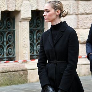 Beatrice Borromeo - Obsèques de Didier Guillaume (ancien ministre de l'Agriculture entre 2018 et 2020 et ancien Ministre d'Etat de Monaco 2024–2025) en la cathédrale Notre-Dame-Immaculée de Monaco le 23 janvier 2025. © Bruno Bebert/Bestimage