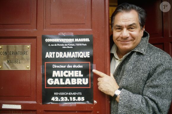 Photo d'archive de l'acteur Michel Galabru à Paris, France, en 1987. Photo by Pascal Baril/ABACAPRESS.COM