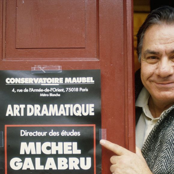 Photo d'archive de l'acteur Michel Galabru à Paris, France, en 1987. Photo by Pascal Baril/ABACAPRESS.COM