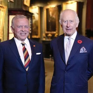 Le roi Charles III d'Angleterre reçoit le roi Abdallah II de Jordanie qui célèbre son jubilé d'argent. Château de Windsor, le 7 novembre 2024. © Alpha Press / Bestimage