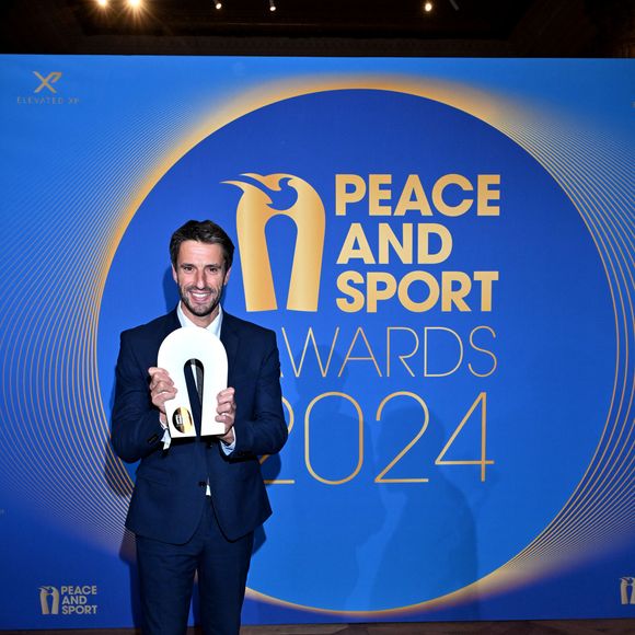 Tony Estanguet, honoré comme Personnalité de l'année, durant la soirée des Peace and Sport Awards dans le cadre du 14eme Forum International Peace and Sport au Musée Océanographique de Monaco, le 3 décembre 2024. © Bruno Bebert/Bestimage