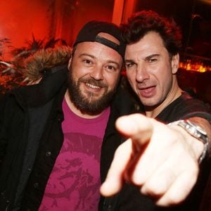 Alban Ivanov et Michael Youn lors de l'After Party du film 'Lucky', a Les Bains a Paris, France le 25 Fevrier 2020. Photo by Jerome Domine/ABACAPRESS.COM