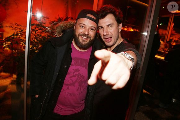 Alban Ivanov et Michael Youn lors de l'After Party du film 'Lucky', a Les Bains a Paris, France le 25 Fevrier 2020. Photo by Jerome Domine/ABACAPRESS.COM