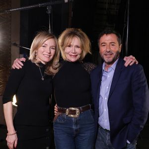 Exclusif - Clémentine Célarié lors de l'enregistrement de l'émission "Olympiascope" au théâtre Antoine, présentée par B.Montiel et diffusée le 2 mai 2025 sur Olympia TV, au théâtre Antoine à Paris, France, le 18 février 2025. © Denis Guignebourg/Bestimage