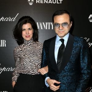 Vanessa Seward et son mari Bertrand Burgalat - Vanity Fair a organisé un dîner à l'occasion du classement des "50 français les plus influents du monde" à l'hotel Salomon de Rothschild à Paris le 6 décembre 2016. © Dominique Jacovides/Bestimage