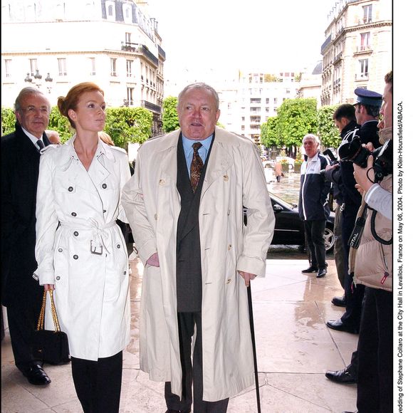 Jacques Martin et son épouse assistent au mariage de Stéphane Collaro à l'Hôtel de Ville de Levallois, France, le 06 mai 2004. Photo par Klein-Hounsfield/ABACA.