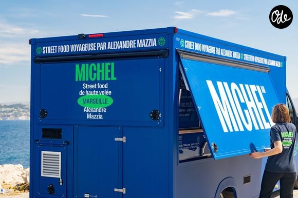 Michel, le food-truck d'Alexandre Mazzia, renait après l'incendie.
