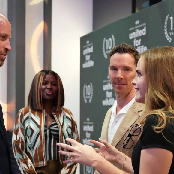 Le trio a échangé sur ses points de vue, Emma Watson a pointé du doigt l'industrie de la mode notamment, dévastatrice

Le prince William, prince de Galles a rencontré Emma Watson, Benedict Cumberbatch, et June Sarpong alors qu'il assiste au forum d'affaires historique réunissant des dirigeants d'entreprises mondiales pour l'organisation United for Wildlife de la Royal Foundation à Frameless, dans le centre de Londres, marquant ainsi le début de la Semaine d'action pour le climat. Le 22 juin 2026. © Kirsty Wigglesworth / PA Photos / Bestimage