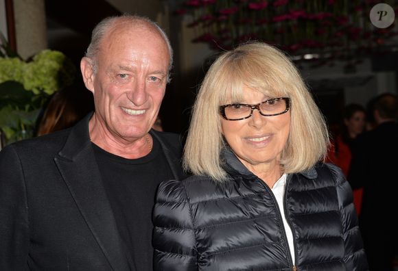 Mireille Darc et son mari Pascal Desprez - L'hôtel de Sers fête ses 10 ans avec de nombreux invités à Paris, le 10 septembre 2014. © Bestimage