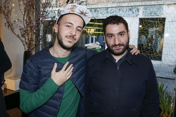 Exclusif - Mouloud Achour et Mehdi Meklat - Soirée pour la collection de parfums "Pour Toujours" de Martine Denisot à la boutique "Liquide" à Paris, le 17 mars 2016. © Olivier Borde/Bestimage