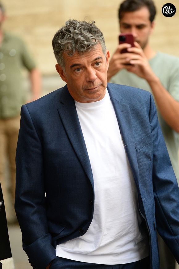 L'agent immobilier Stéphane Plaza a été condamné en appel à 18 mois d'emprisonnement avec sursis pour violences conjugales, une peine alourdie par rapport au jugement en première instance, au tribunal de Paris, France, le 18 septembre 2026. © Bestimage