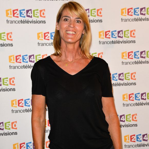 Nathalie Simon lors du photocall de la présentation de la nouvelle dynamique 2017-2018 de France Télévisions. Paris, le 5 juillet 2017.
© Guirec Coadic/Bestimage