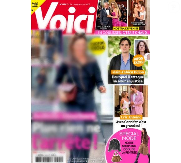 Couverture "Voici" du vendredi 5 septembre 2025