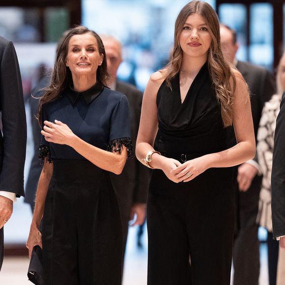 Le roi Felipe VI, la reine Letizia, la princesse héritière Leonor et la princesse Sofia assistent au concert de clôture de la 33ème Semaine musicale à Oviedo. Photo by LALO YASKY / BESTIMAGE