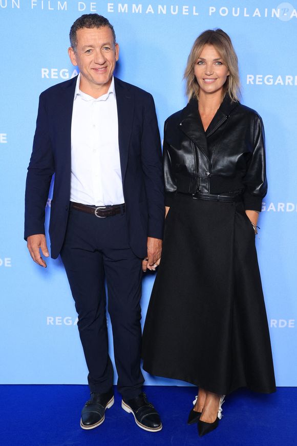 Dany Boon et sa petite amie Clara Vello assistent à Regarde Premiere à Paris, France, le 08 septembre 2025. Photo by Jerome Domine/ABACAPRESS.COM