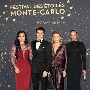 Marie et Louis Ducruet, Camille Gottlieb et Pauline Ducruet lors du Festival des Étoilés de Monte-Carlo 2025, au Sporting de Monte-Carlo à Monaco, le 29 novembre 2025. Photo de Jean-Charles Vinaj/Abaca