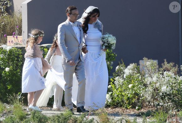 Mariage de Jean-Luc Delarue et Anissa Kehlifi à Belle-île-en-mer, le 12 mai 2012. © Bestimage