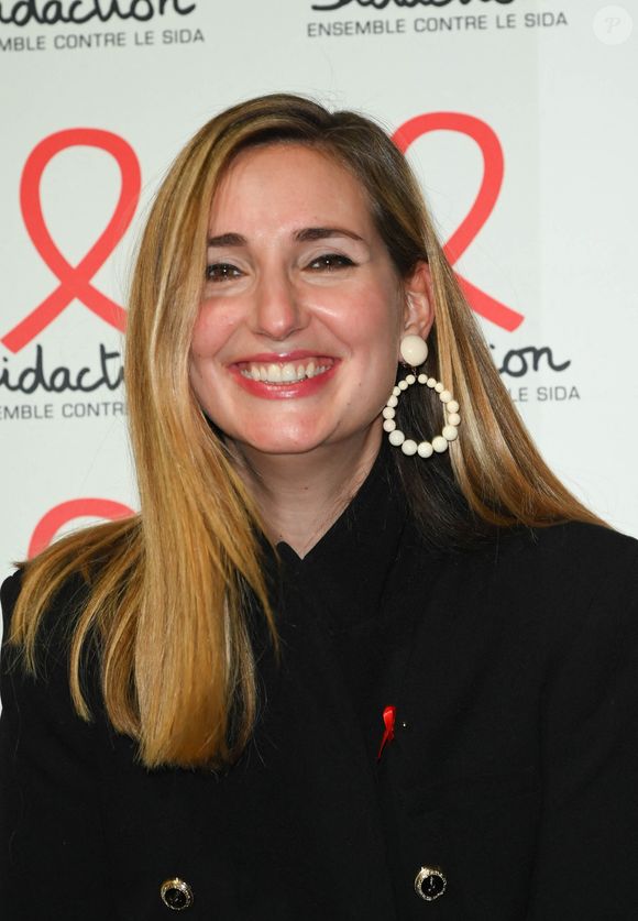 Marie Portolano à la soirée de lancement du Sidaction 2022 à la salle Wagram à Paris, le 7 mars 2022. 

Photo : Coadic Guirec / Bestimage