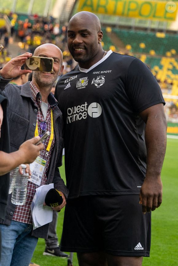 Teddy Riner - Match des Légendes du Variétés Club de France contre le FC Nantes au profit du Secours Populaire au stade de la Beaujoire à Nantes le 3 juin 2025.  © Martin Bousseau/Bestimage