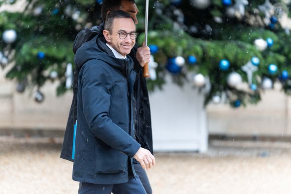 Le ministre français de l'Intérieur Bruno Retailleau quitte le Palais présidentiel de l'Elysée à Paris, France, le 8 janvier 2025, après le conseil des ministres hebdomadaire. Photo par Alexis Jumeau/ABACAPRESS.COM
