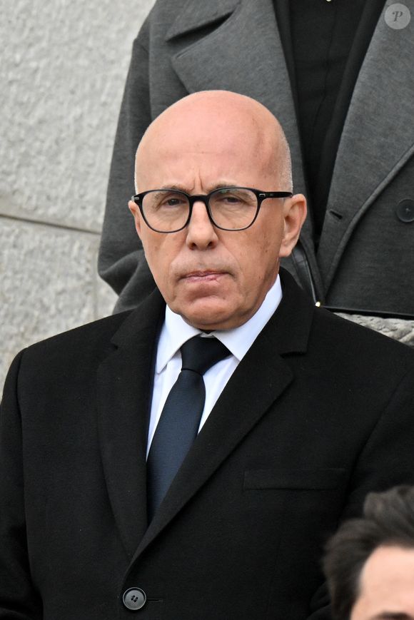 Eric Ciotti - Sorties des obsèques de Didier Guillaume (ancien ministre de l'Agriculture entre 2018 et 2020 et ancien Ministre d'Etat de Monaco 2024–2025)  en la cathédrale Notre-Dame-Immaculée de Monaco le 23 janvier 2025. © Bruno Bebert/Bestimage