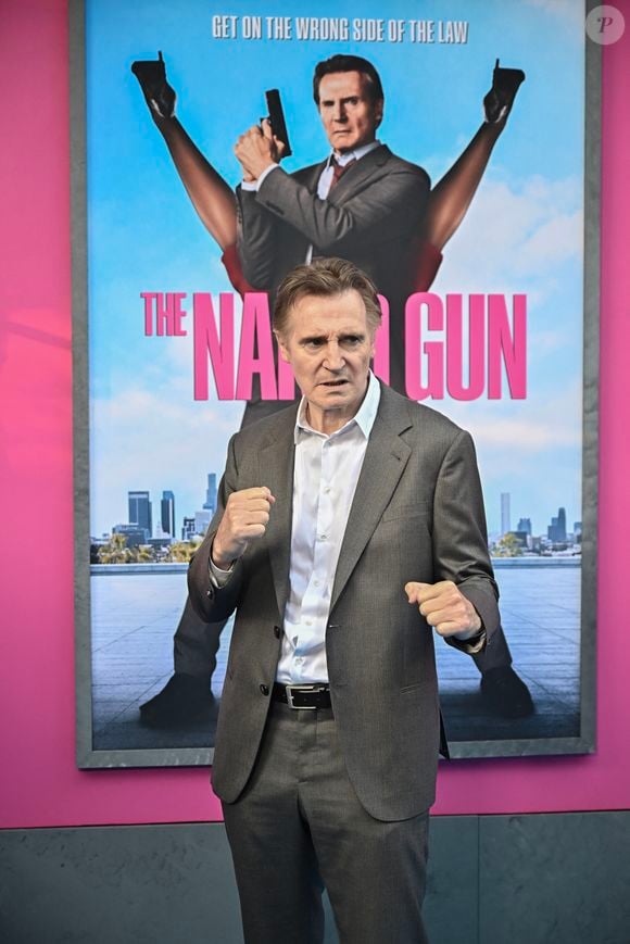 Le 28 juillet 2025, Liam Neeson à la première de “The Naked Gun” à New York ©STARMAX / BESTIMAGE