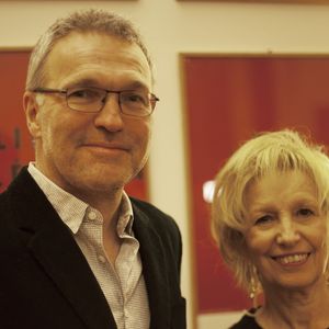 Laurent Ruquier et Catherine Barma - Remise du Prix Philippe Caloni 2015 à la Scam (Société Civile des Auteurs Multimedias) à Paris le 24 novembre 2015. Le prix Philippe Caloni distingue chaque année un journaliste professionnel pratiquant avec talent l'exercice de l'interview ou de l'entretien. © Veeren / Bestimage