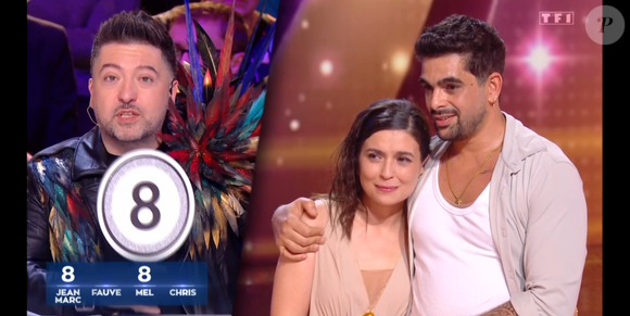 Ils ont récolté quatre 8

Lucie Bernardoni et Christophe Licata lors du prime 3 de "Danse avec les stars 2026" sur TF1 le 13 février 2026.