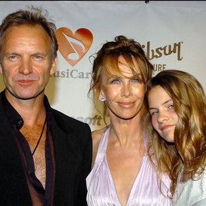 Le 6 février 2004. Sting et Trudie Styler assistent au 14e gala annuel au profit de la fondation MusiCares en l'honneur de Sting aux Sony Pictures Studios. © Lionel Hahn/ABACA